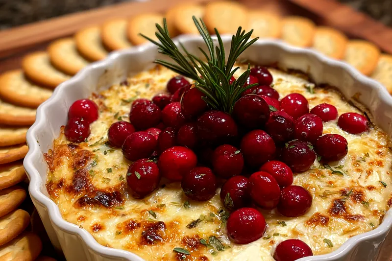 Cooking process for Creamy Cranberry Cheese Bake