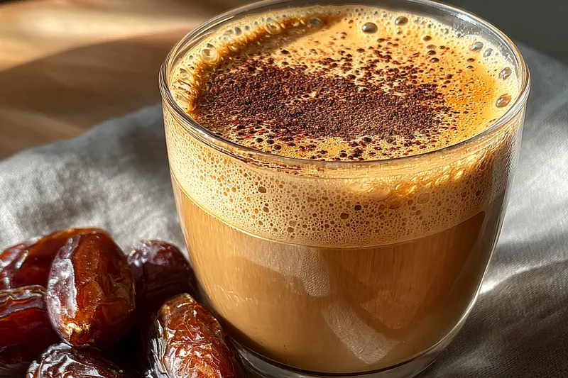 Cooking process for Creamy Date Coffee Smoothie