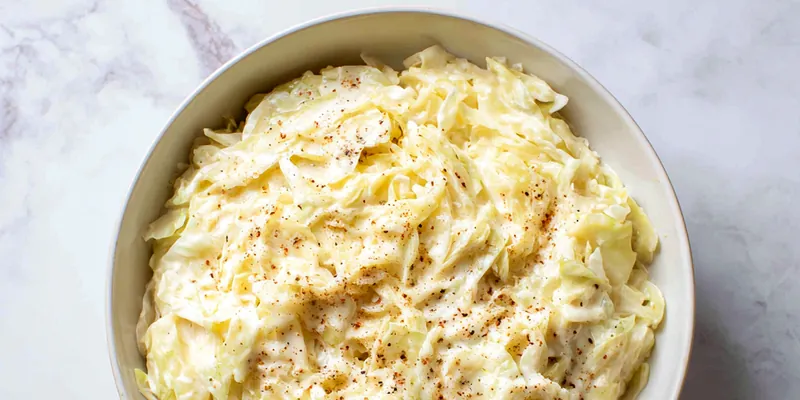 Creamy Garlic Alfredo with Tender Cabbage
