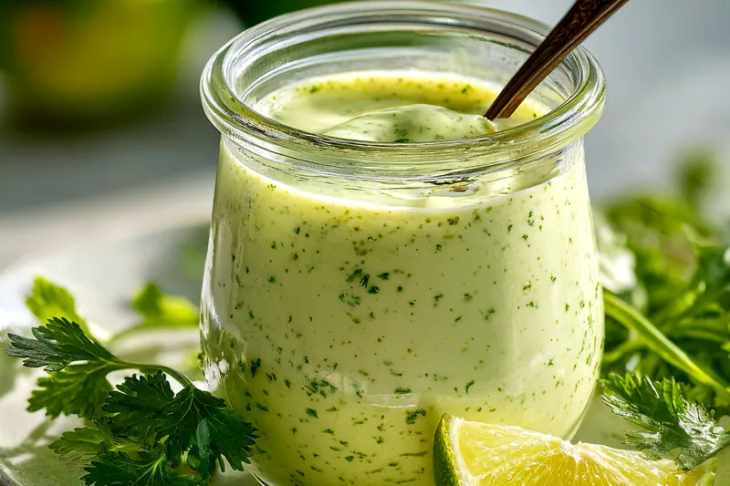 Fresh ingredients for Creamy Herb Lime Sauce