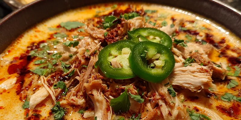 Creamy Jalapeño Chicken Chili