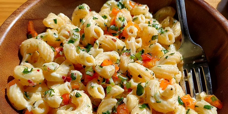 Creamy Jalapeno Macaroni Salad