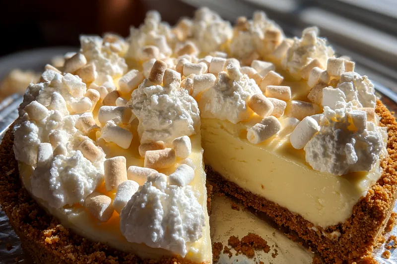 Cooking process for Creamy Marshmallow Cheesecake