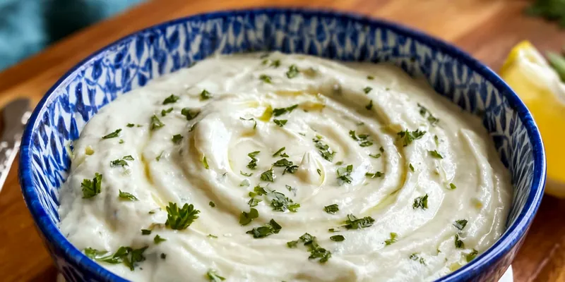 Creamy White Lebanese Garlic Sauce