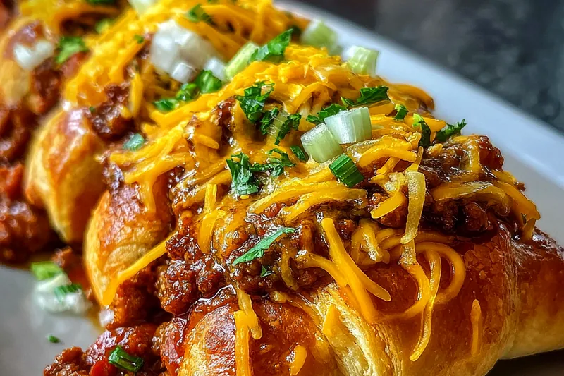 Hands wrapping hot dogs in crescent roll dough triangles, showing the proper technique for rolling from wide end to create neat packages