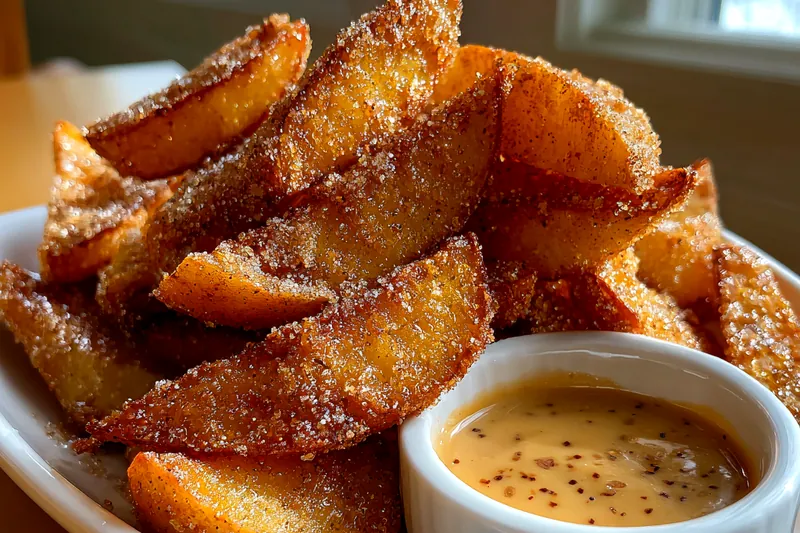 Fresh ingredients for Crispy Apple Wedges Delight