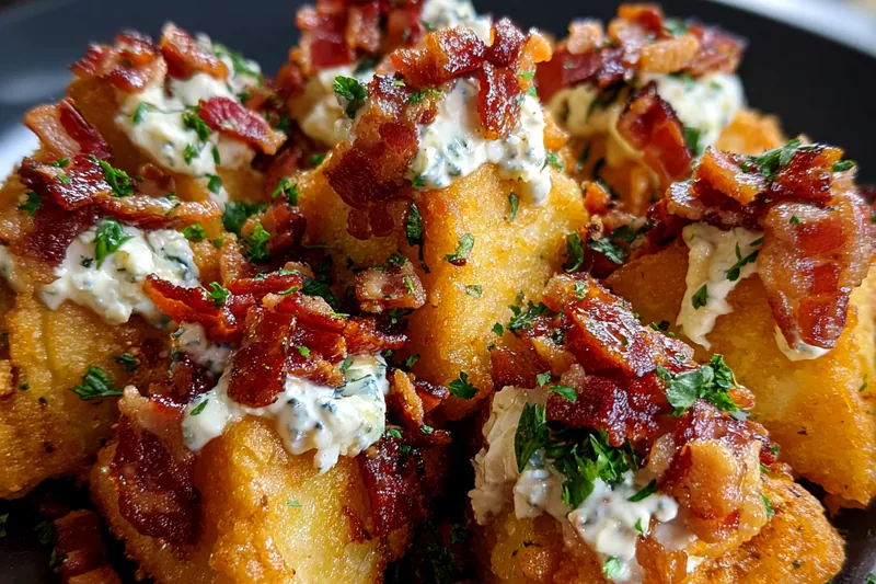 Fresh ingredients for Crispy Bacon Cheese Bites