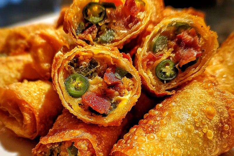 A freshly baked tray of Crispy Bacon Jalapeño Bites, golden brown and crispy.