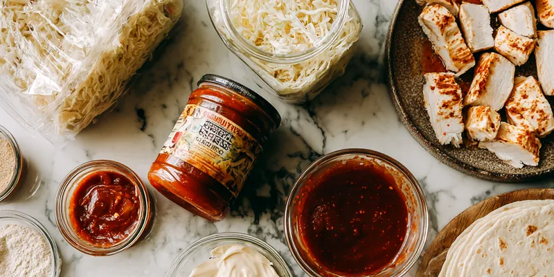 Crispy BBQ Chicken Wraps with Tangy Coleslaw