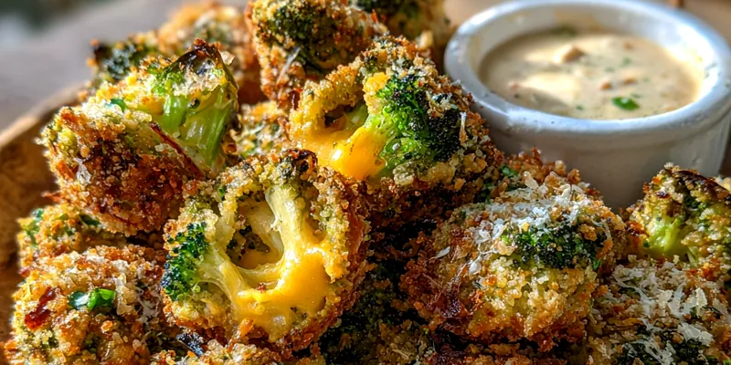 Crispy Broccoli Cheese Bites