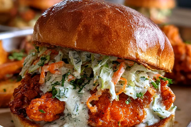 Cooking process for Crispy Chicken Ranch Sandwich