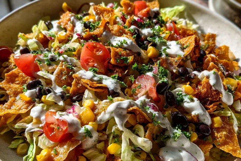 Cooking process for Crispy Fiesta Salad