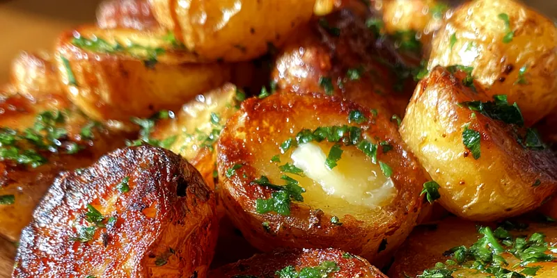 Crispy Garlic Butter Potatoes