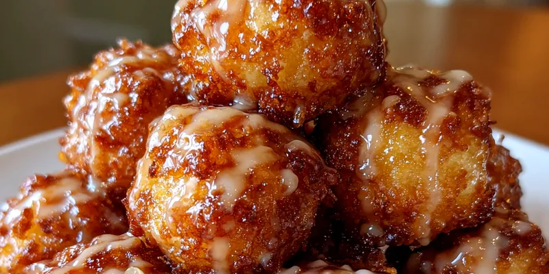 Crispy Glazed Apple Bites