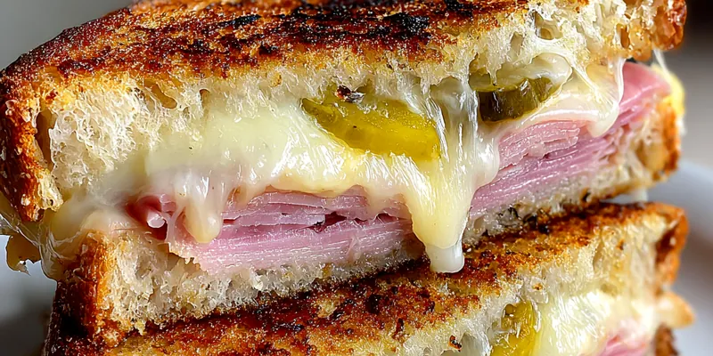 Crispy Grilled Ham Sandwich
