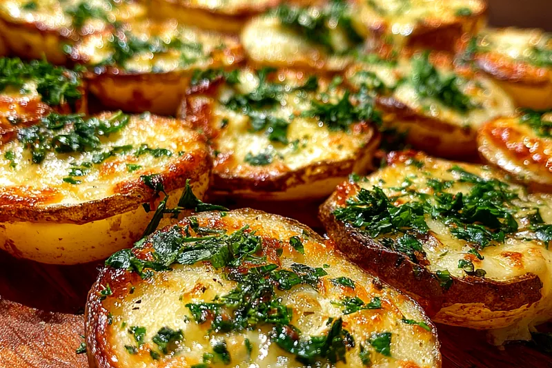Cooking process for Crispy Herb Potato Skins