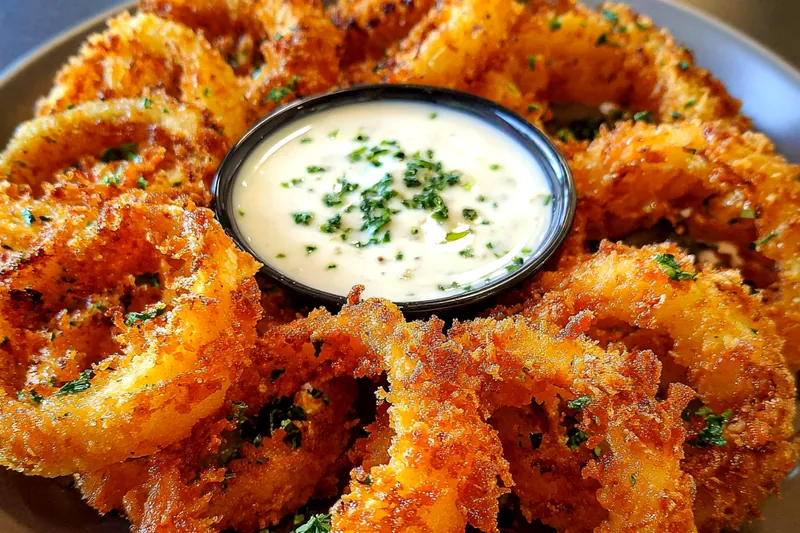 Cooking process for Crispy Onion Ring Chips