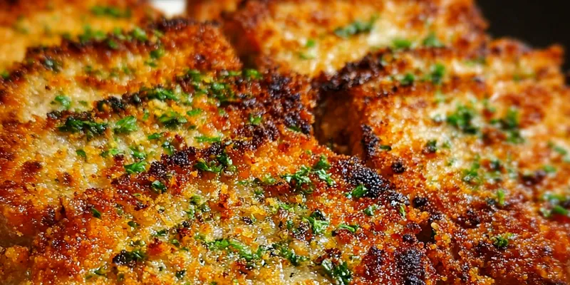 Crispy Parmesan Crusted Pork Chops