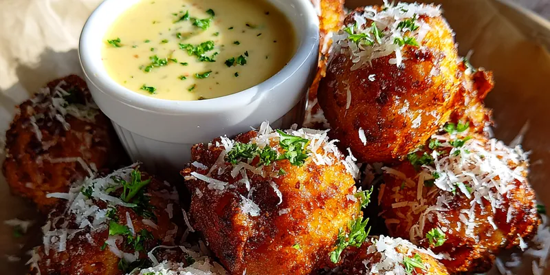 Crispy Parmesan Potato Bites