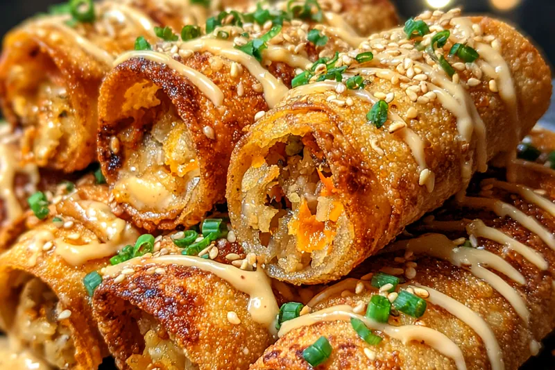 Cooking process for Crispy Savory Fried Rolls