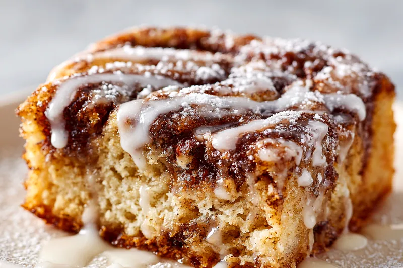 Cinnamon rolls cooking in a crockpot with a kitchen towel placed under the lid, showing the proper setup for moist, even cooking