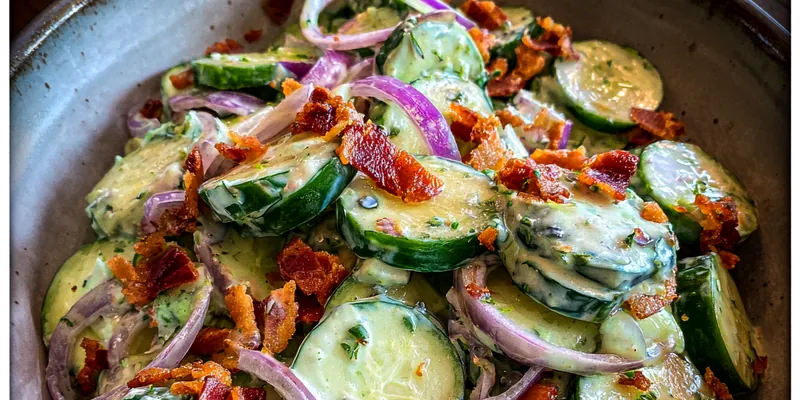 Creamy Cucumber Ranch Salad