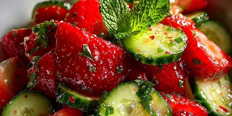 Cucumber Strawberry Salad