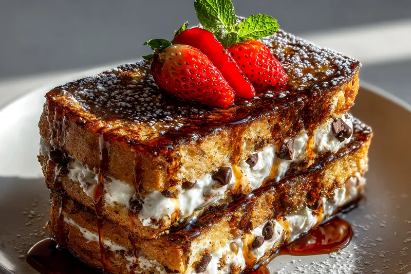 Fresh ingredients for Decadent Chocolate Chip Breakfast