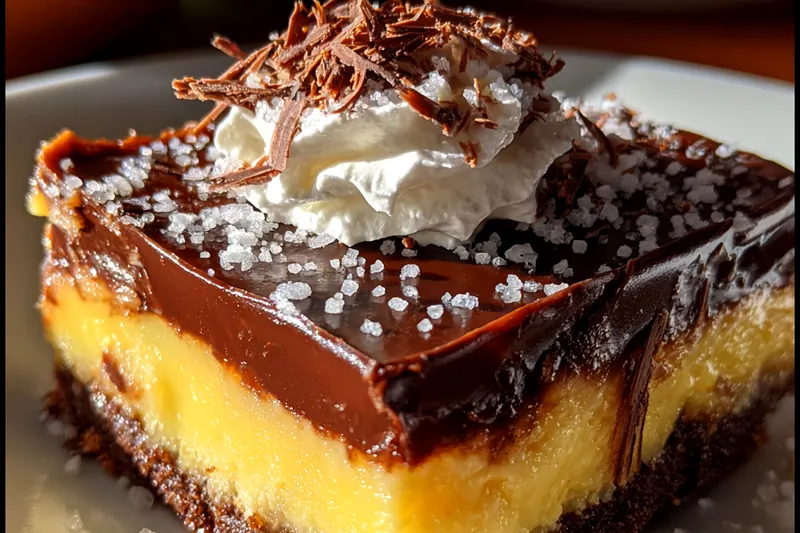 Cooking process for Decadent Chocolate Cream Slice