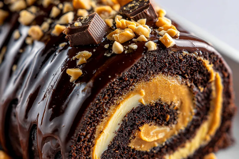 Cooking process for Decadent Chocolate Peanut Roll