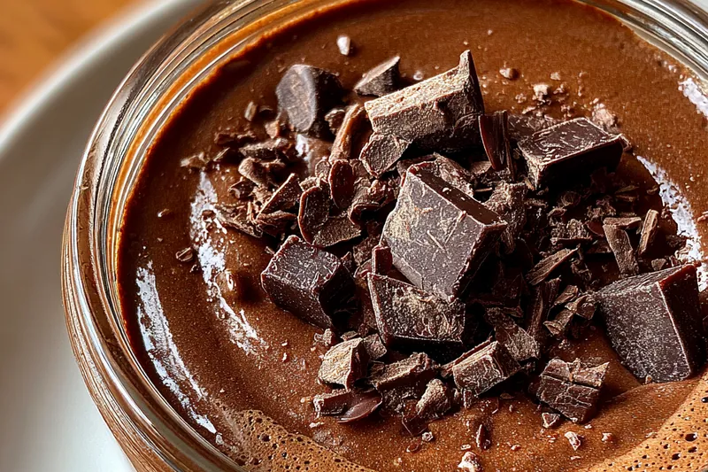 Fresh ingredients for Decadent Chocolate Protein Pudding