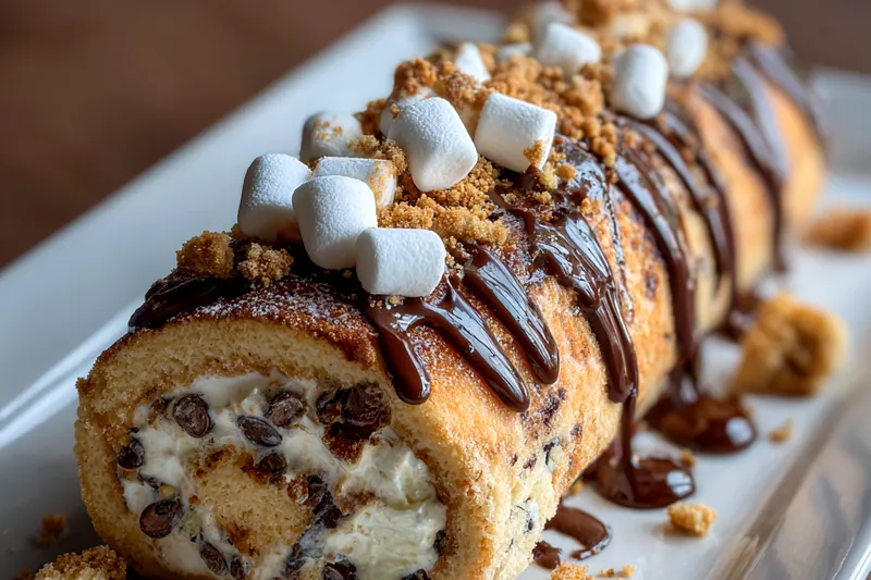 Cooking process for Decadent Chocolate Roll Dessert