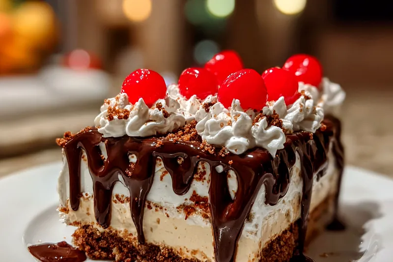 Cooking process for Decadent Fudge Brownie Cheesecake