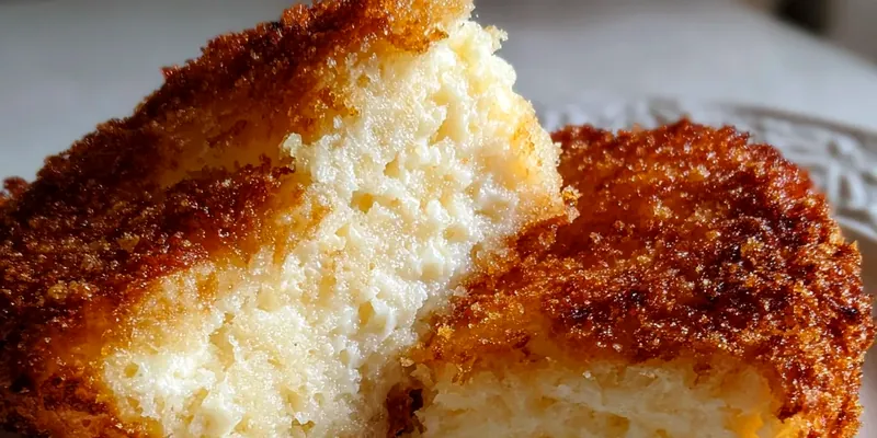 Deep Fried Cheesecake with Golden Crispy Coating