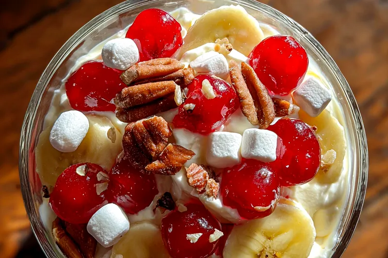 Fresh ingredients for Delicious Banana Dessert Fluff