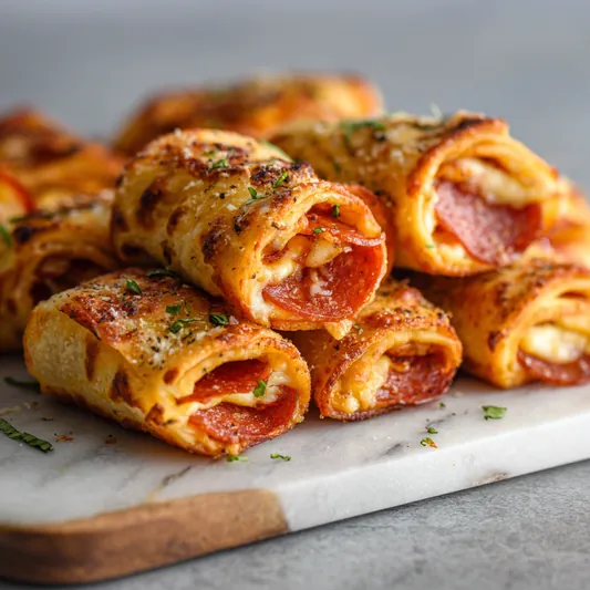 Fresh ingredients for pizza roll-ups