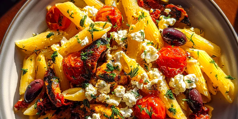 Delicious Greek Chicken Pasta