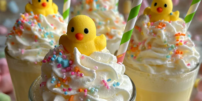 Easter Chick Milkshakes