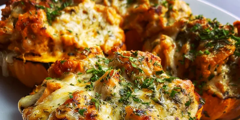 Easy Cheesy Chicken Pumpkins Recipe - Stuffed Mini Pumpkins with Creamy Chicken