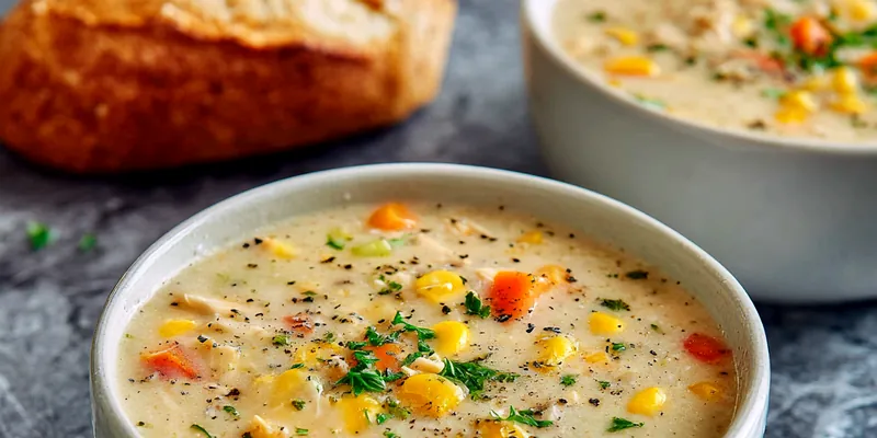 Easy Homemade Chicken Corn Chowder