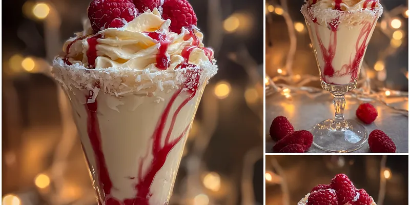 Elegant Raspberry Cream Cocktail