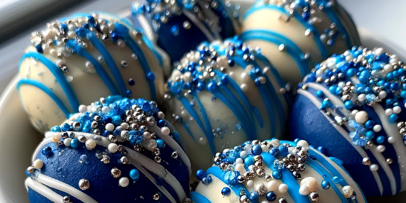 Festive Blue Chocolate Treats