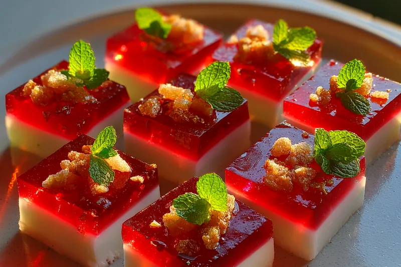 Cooking process for Festive Candy Gelatin Treats