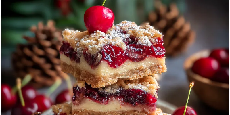 Festive Cherry Dessert Bars