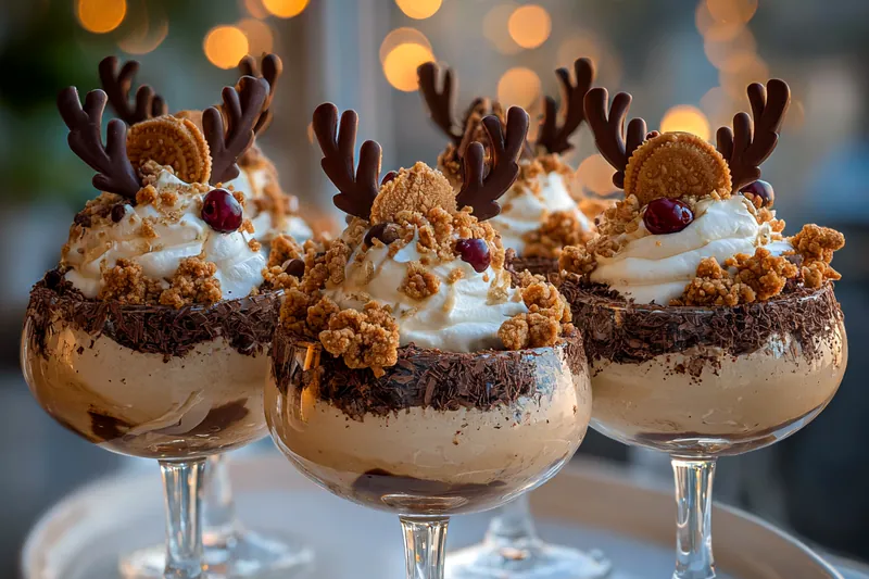 Fresh ingredients for Festive Chocolate Antler Delight