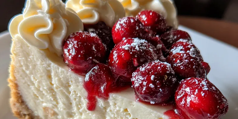 Festive Cranberry Cheesecake