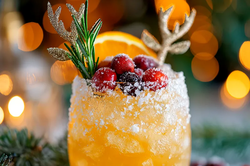 Cooking process for Festive Cranberry Citrus Cocktail