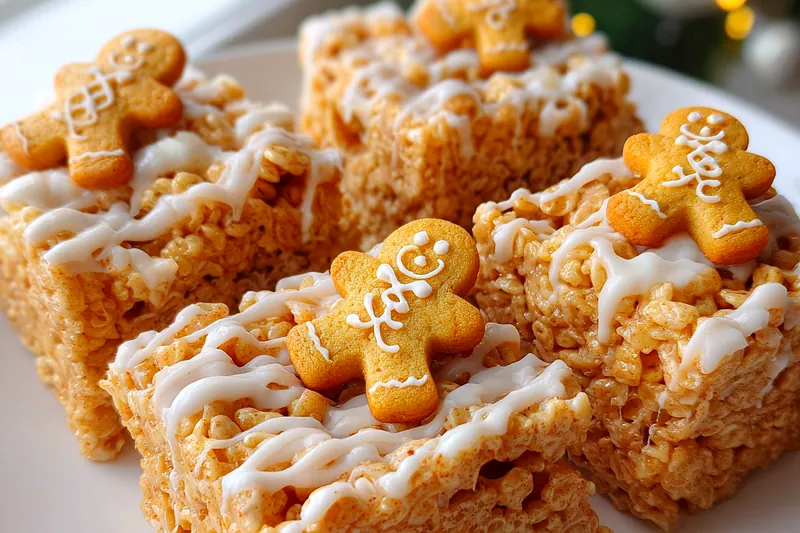 The process of mixing cookie dough for Festive Ginger Krispies, showcasing the textured batter.