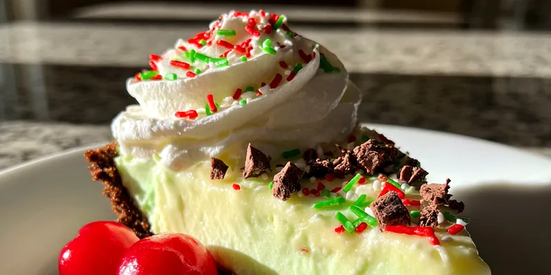 Festive Holiday Cheesecake Slice