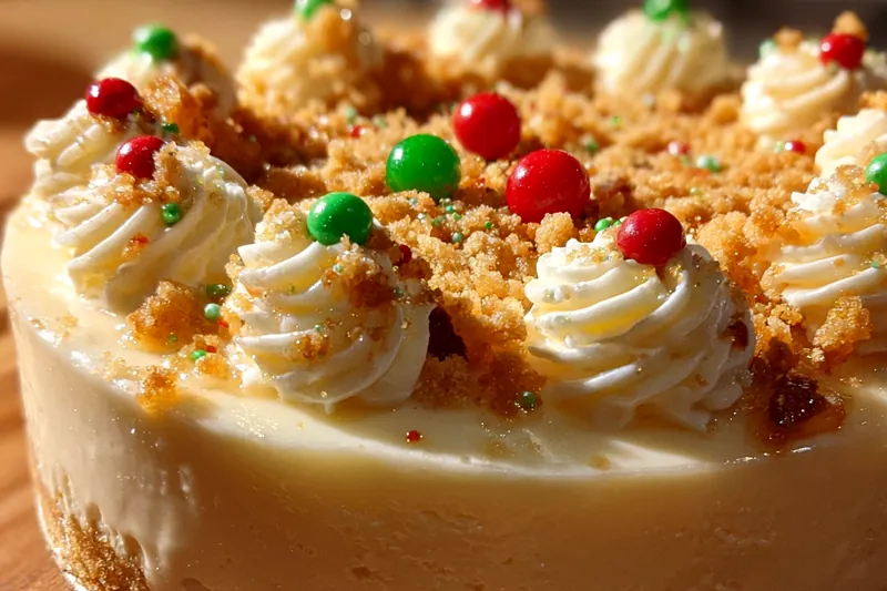 Fresh ingredients for Festive Holiday Cream Cake